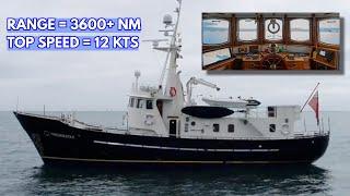 €850000 Long-Range STEEL Converted Lifeboat Live-aboard Explorer Yacht For Sale  MY Fredrikstad