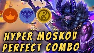 REAL CRAZY PERFECT COMBO  MOSKOV ASTRO CADIA  MAGIC CHESS BEST COMBO