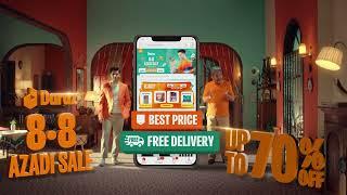 Daraz 8.8  Azadi Sale brings you double dose of Best Price and Free Delivery