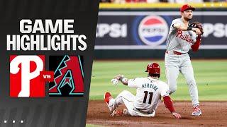 Phillies vs. D-backs Game Highlights 81024  MLB Highlights