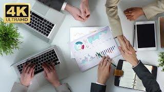 Office Stock Footage Free  Business Meeting Background Video  4K Ultra HD