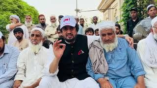 PTIs Shehryar Afridi at Home of Martyred Youth from Bannu Aman March