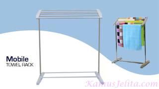 Rak Jemuran Handuk Stainless Steel - Mobile Towel Rack