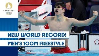 A New World Record  Mens 100m Freestyle  #Paris2024 Highlights