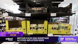 Britain faces egg shortage amid rising food inflation