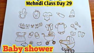Free Basic to bridal mehndi Class Day 29 Baby shower mehndi designs  Mehndi designs  Mehndi class