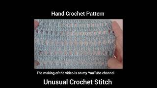 Unusual Crochet Sititch babyblanket #crochettutorial #handcrochetpattern