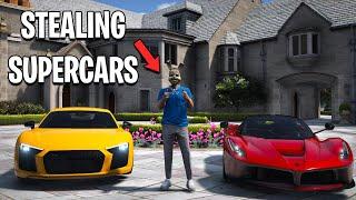 Robbing Supercar Dealership in GTA 5 RP