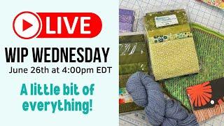 WIP Wednesday #135- Fabric Yarn Projects Flash Sales etc.