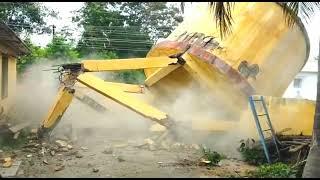 Dismantling of old water tankWater tank Demolition