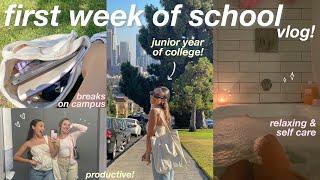 FIRST WEEK OF SCHOOL VLOG junior in college ️