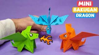 How to Make a Origami Mini Dragon - Paper Mini Bakugan Dragon