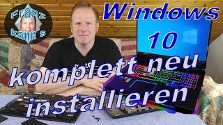 Windows 10 komplett neu kostenlos und ohne unnötige Software von Drittanbietern installieren