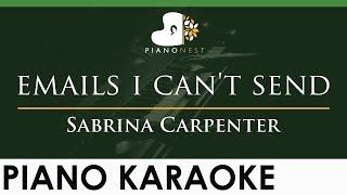 Sabrina Carpenter - emails i cant send - LOWER Key Piano Karaoke Instrumental