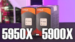 AMD 5950X 5900X Full Review - Gaming Overclocking Precision Boost Overdrive Testing Power Temps