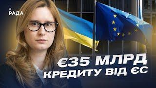 35 млрд євро для України безповоротна позика від ЄС  Роксолана Підласа