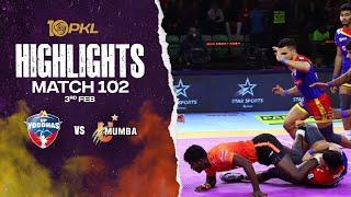 Match Highlights U.P. Yoddhas vs U Mumba  February 3  PKL Season 10