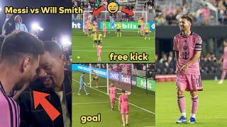 Will Smith enjoying Messi performance vs Real Salt Lake