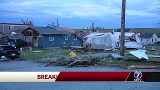 Nearly half of Minden Iowa sees mass destruction caused by tornado tearing through town