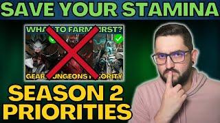  MUST WATCH BEFORE FARMING  Season 2 Dungeon Priorities CHANGED  Dragonheir Silent Gods