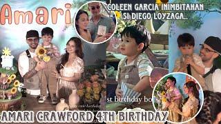 Amari Crawford 4th Birthday  Coleen Garcia inimbitahan si Diego Loyzaga isinama ang anak at partner