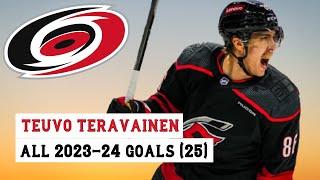 Teuvo Teravainen #86 All 25 Goals of the 2023-24 NHL Season