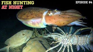 NIGHT SPEARFISHING EPISODE 84  FISH HUNTING AT NIGHT