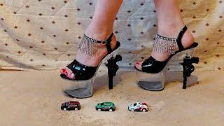 Giantess crush toy car - little cars 3