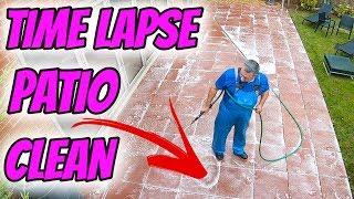 Patio cleaning time lapse