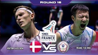 MS- Viktor Axelsen vs Wang Tzu Wei  French Open 2024 Badminton