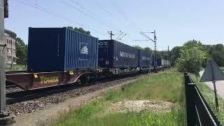 Container Train with 3 Containers With American ALCO Locomotives Logo’s  Never seen  