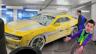 RACER Mr. Joe on DIRTY Chevrolet Camaro PARTICIPATES Races & GOES to Car WASH 13+