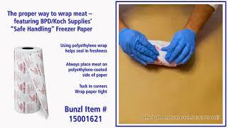 How to Wrap Meat with our Safe Handling Freezer Paper – Bunzl Processor DivisionKoch Supplies