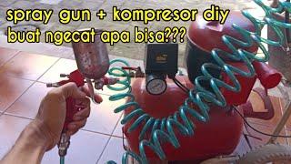 Testing my DIY Air Compressor for Painting  Ngae 54