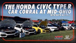 The 2024 Honda Civic Type R Car Corral at Mid-Ohio