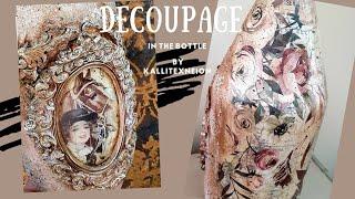 Decoupage in the bottle by Kallitexneion