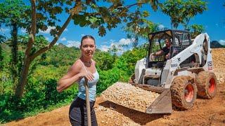 WE BOUGHT 8 ACRES OF ABANDONED LAND NOW ITS TIME TO BUILD A MASSIVE DRIVEWAY