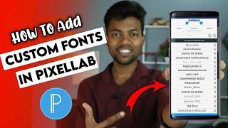 How To Add Custom Fonts in Pixellab App  Make Your Thumbnails Attractive