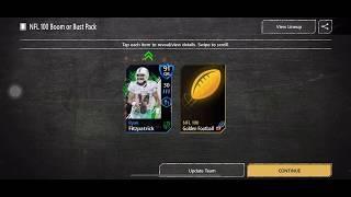 NFL 100 Boom Or Bust Pack Opening  Insane Pulls 90+  Madden Mobile