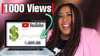 You Wont Believe How Much YouTube Pays You For 1000 Views in 2024