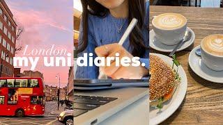 London uni vlog  typical uni days studying carrot kimbap