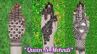 3 New Bridal Back Hand Mehndi Designs 2024 Mehndi Design For Beginners Designs By Queen_S_Mehndi