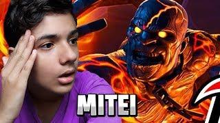 PEGUEI O REI DE FOGO E MITEI NO FORTNITE