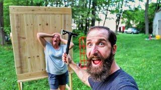 Build A Sturdy Easy and Quick Axe Throwing Target