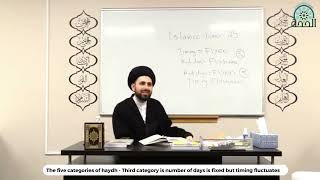 Part 3 - Third category of Haydh number of days is fixed but timing fluctuates - Qazwini