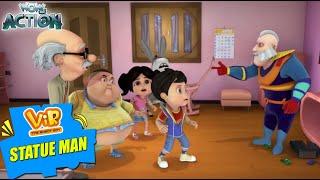 Vir The Robot Boy New Episodes  Statue Man  Hindi Kahani  Wow Kidz Action #spot