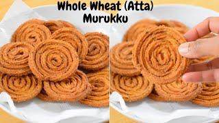 Whole Wheat Murukku  Atta Murukku  Healthy Chakli Recipe  Wheat Flour Chakli