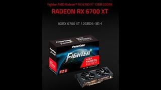 PowerColor Radeon RX 6700 XT Fighter 12GB GDDR6 - Furmark 2.2 GPU Stress test 40+ minutes