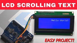 Scrolling Text on LCD I2C Display Using Arduino