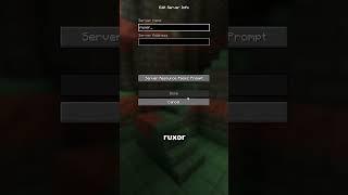 How to Join my Public Minecraft Server #shorts #minecraft #smp #ruxor